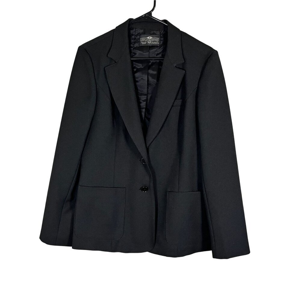 Retro Work Wear Blazer Black 12 Neutral Minimalist Classic Chic Preppy Old Money